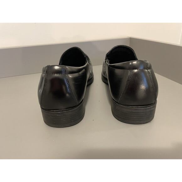 Stacy Adams Abram Size 9 Mens Black Slip Resistant Slip On Dress Shoes 20186-001 - Picture 6 of 8